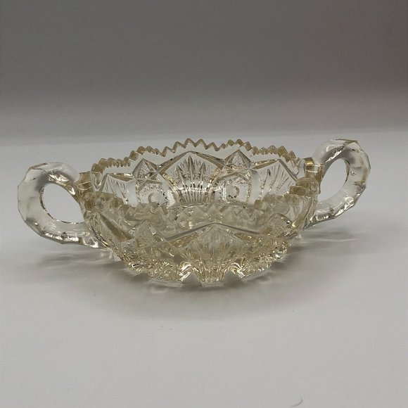 Imperial Glass Deep Cut Nappy Candy Dish Sawtooth. - Picture 1 of 9